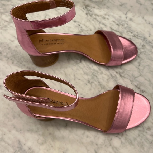 Jeffrey Campbell metallic pink heels. Size 7.5 - Picture 2 of 5